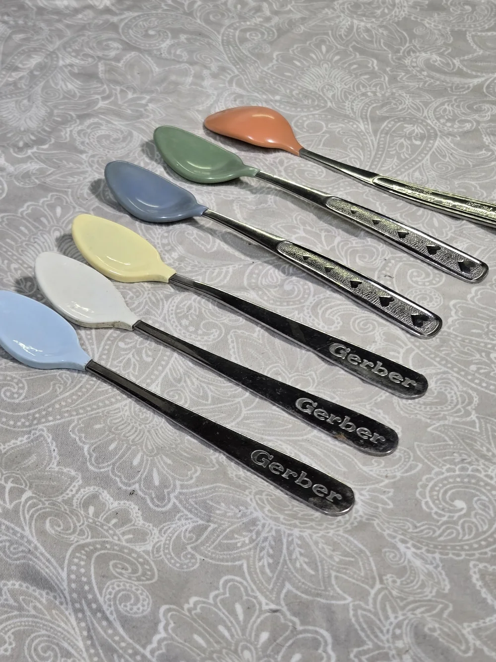 Gerber Vintage Multicolor Baby Spoons - Set of 6